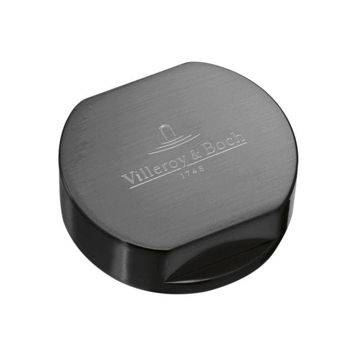 Villeroy und Boch Abdeckkappe 94052505 Anthrazit Edelstahl Massiv Rund