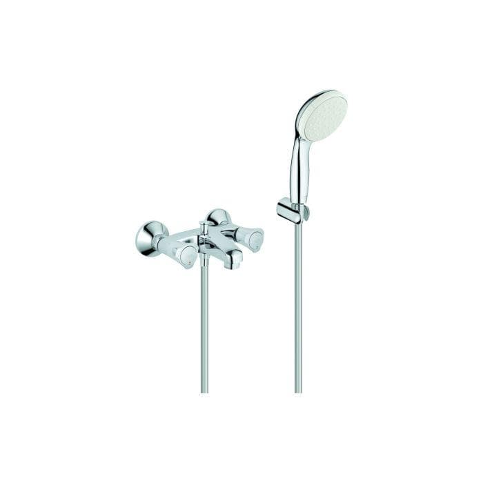 Grohe Costa Wannenarmatur 2546010A Chrom mit Relexaflex-Brausegarnitur