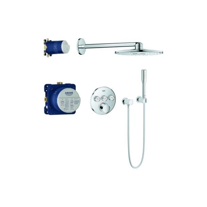 Grohe SmartControl Duschsystem Unterputz 34709000 Chrom 3 Absperrventile