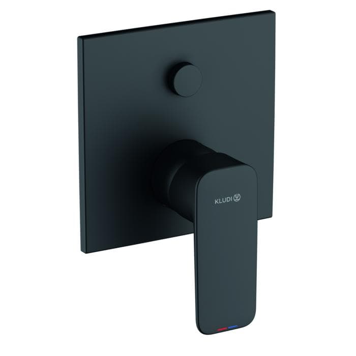 Kludi Pure&style Wannenarmatur 407633975 Unterputzarmatur mattschwarz