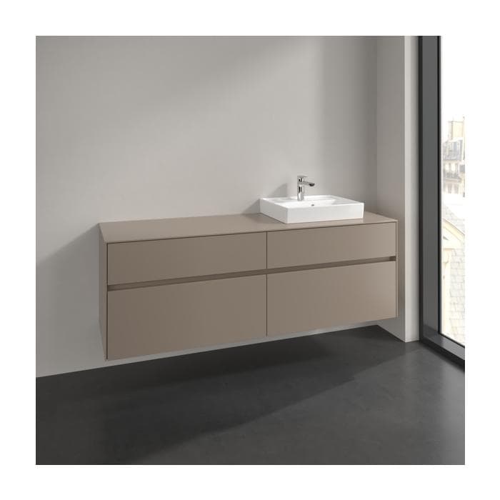 Villeroy und Boch Collaro Waschtischunterschrank 160x54,8x50cm Wandhängend LED-Beleuchtung