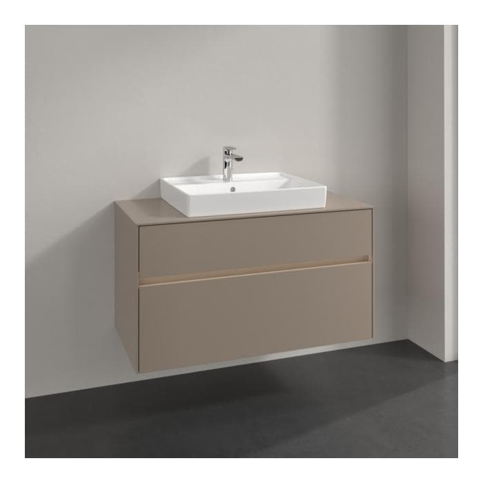 Villeroy und Boch Collaro Waschtischunterschrank LED-Beleuchtung 7,3 W Taupe
