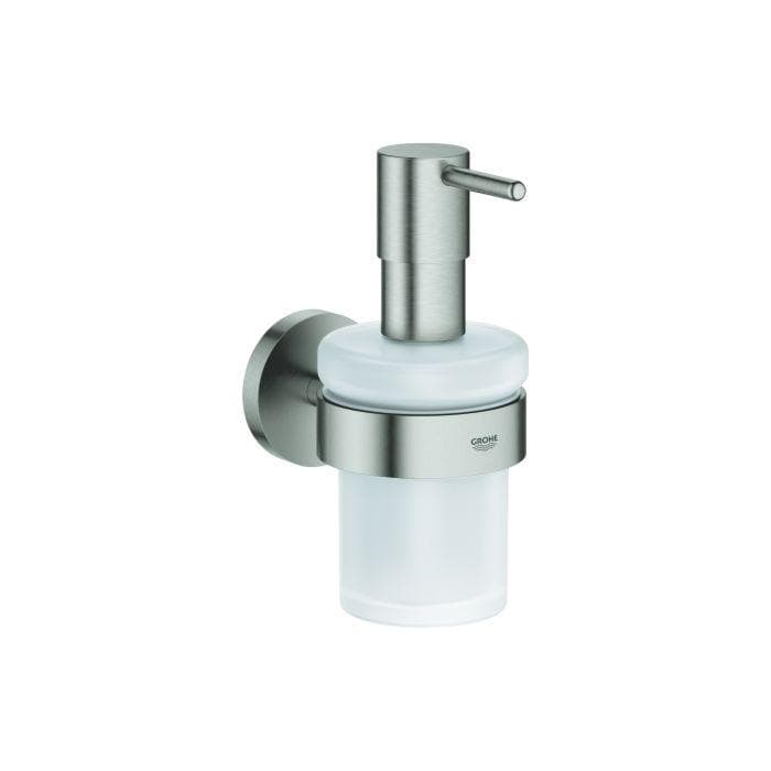 Grohe Essentials Seifenspender 160ml supersteel mit Halter