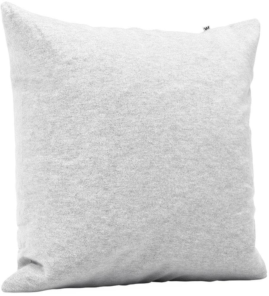 Wolkenfeld Kissenbezug Flanell Baumwolle Kopfkissenbezug Premium Kissenbezug Hellgrau Melange