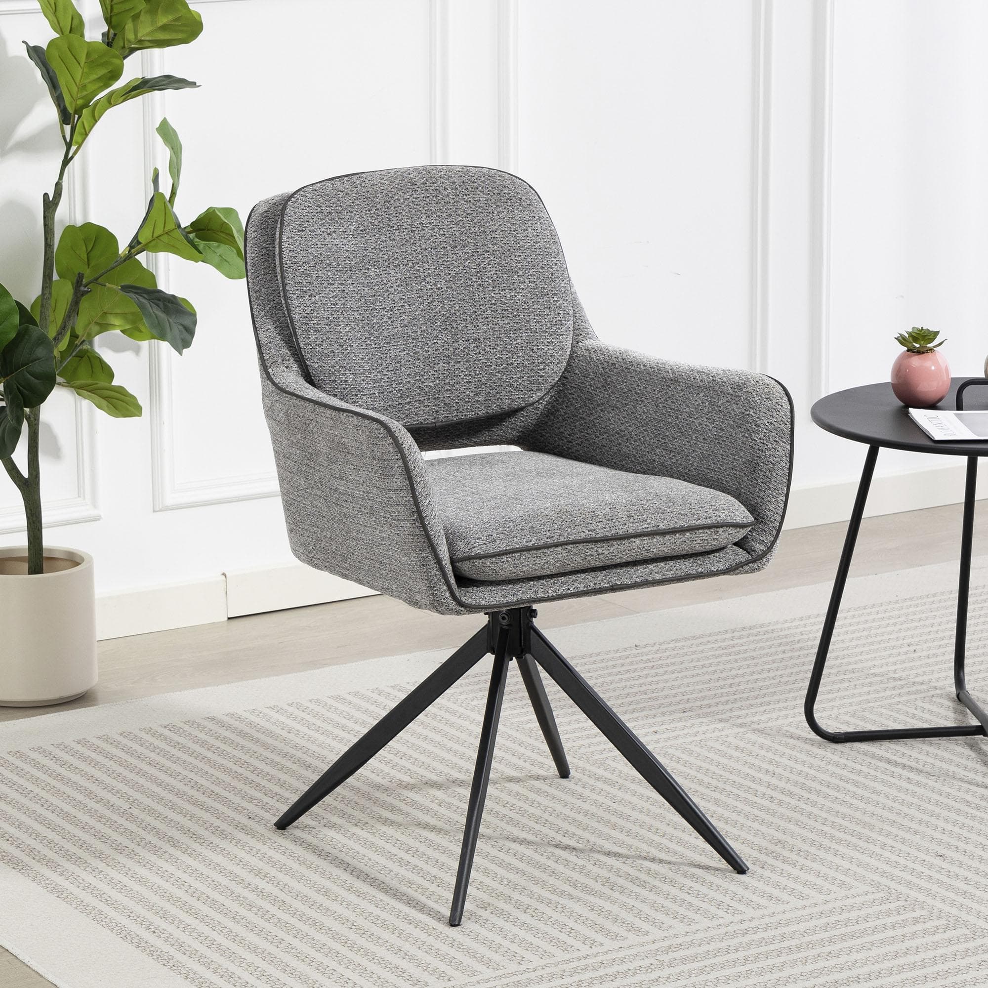 Esszimmerstuhl Esra Duo Collection Anthrazit Schwarz