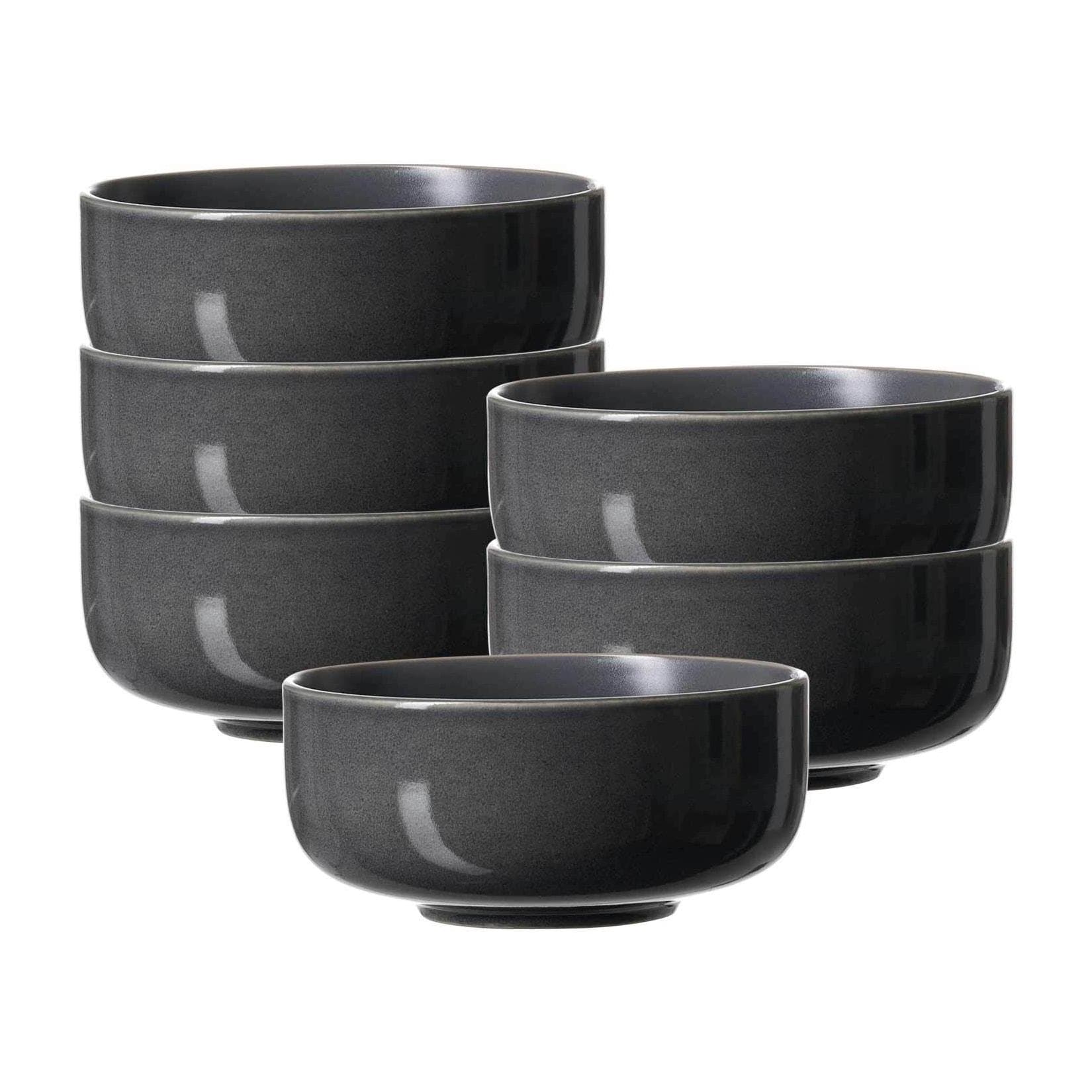 Ritzenhoff & Breker Müslischalen Toledo 6er Set Graphitgrau