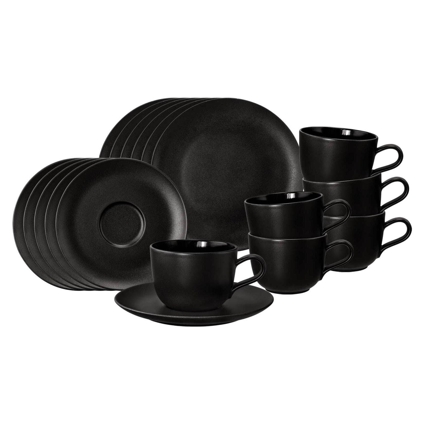 Seltmann Weiden Liberty Velvet Black Kaffeeservice 18-teilig