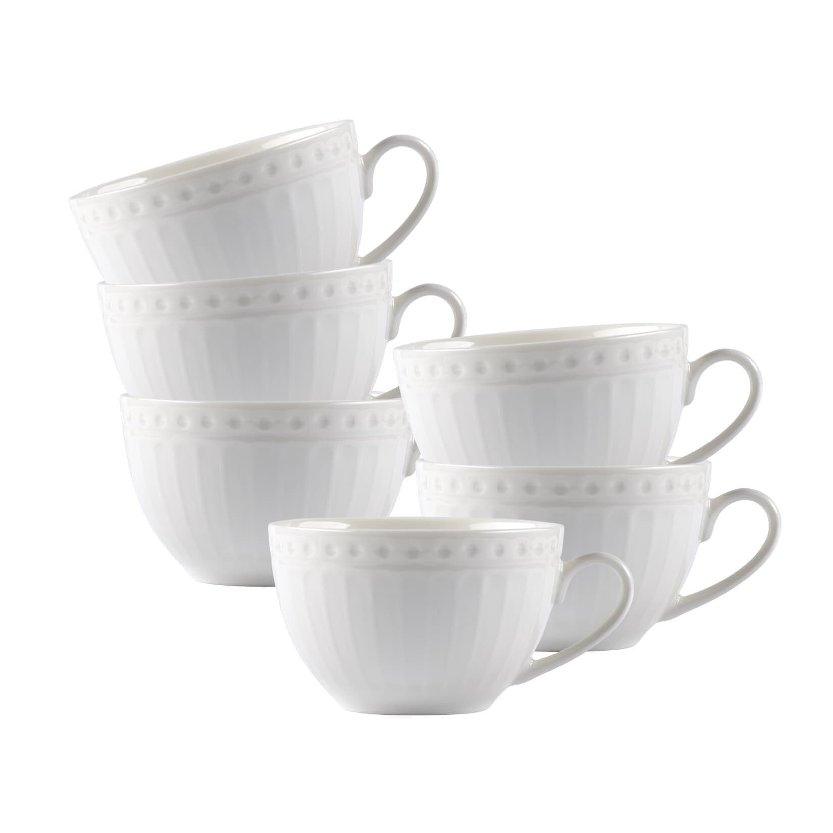 Ritzenhoff & Breker Kaffeetassen Sofia 220 ml 6er Set Weiß