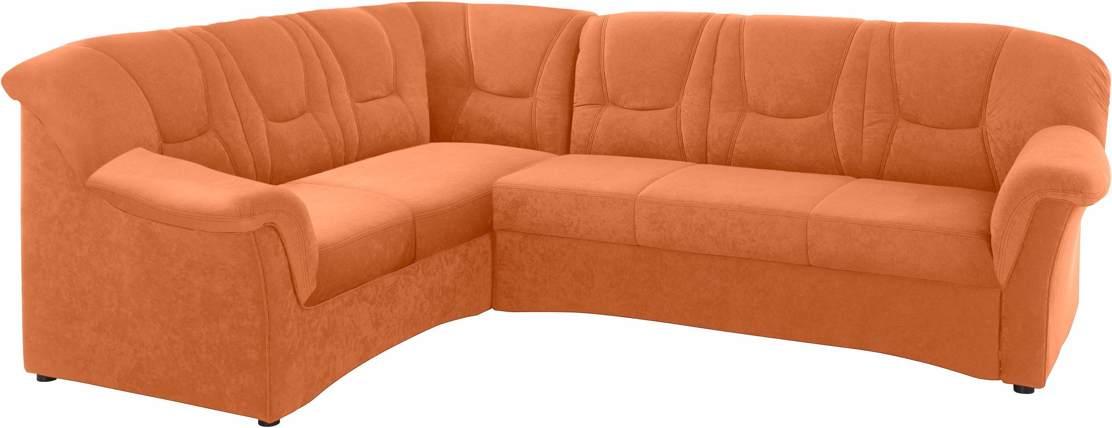 DOMO collection Ecksofa Sarafina L-Form Orange Modern