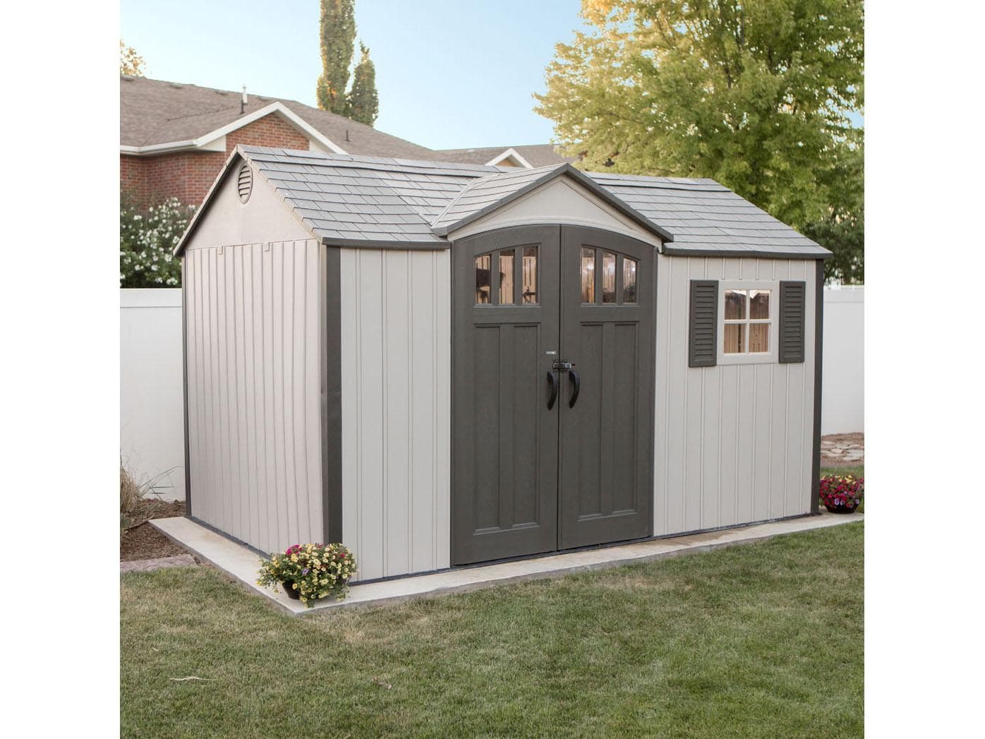 Lifetime Gerätehaus Texas Einfacher Aufbau Wetterfest