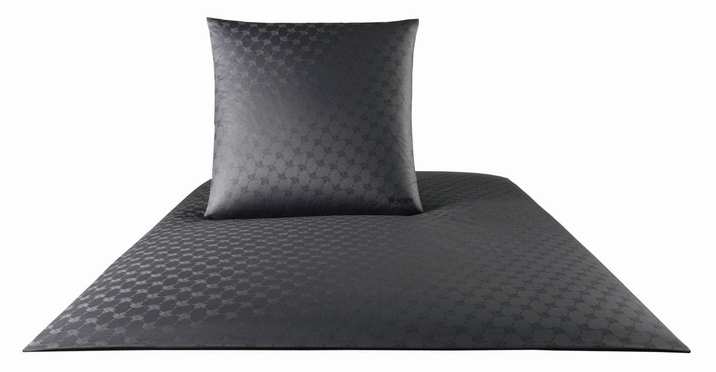 Joop! Kopfkissenbezug Anthrazit Textil Graphik