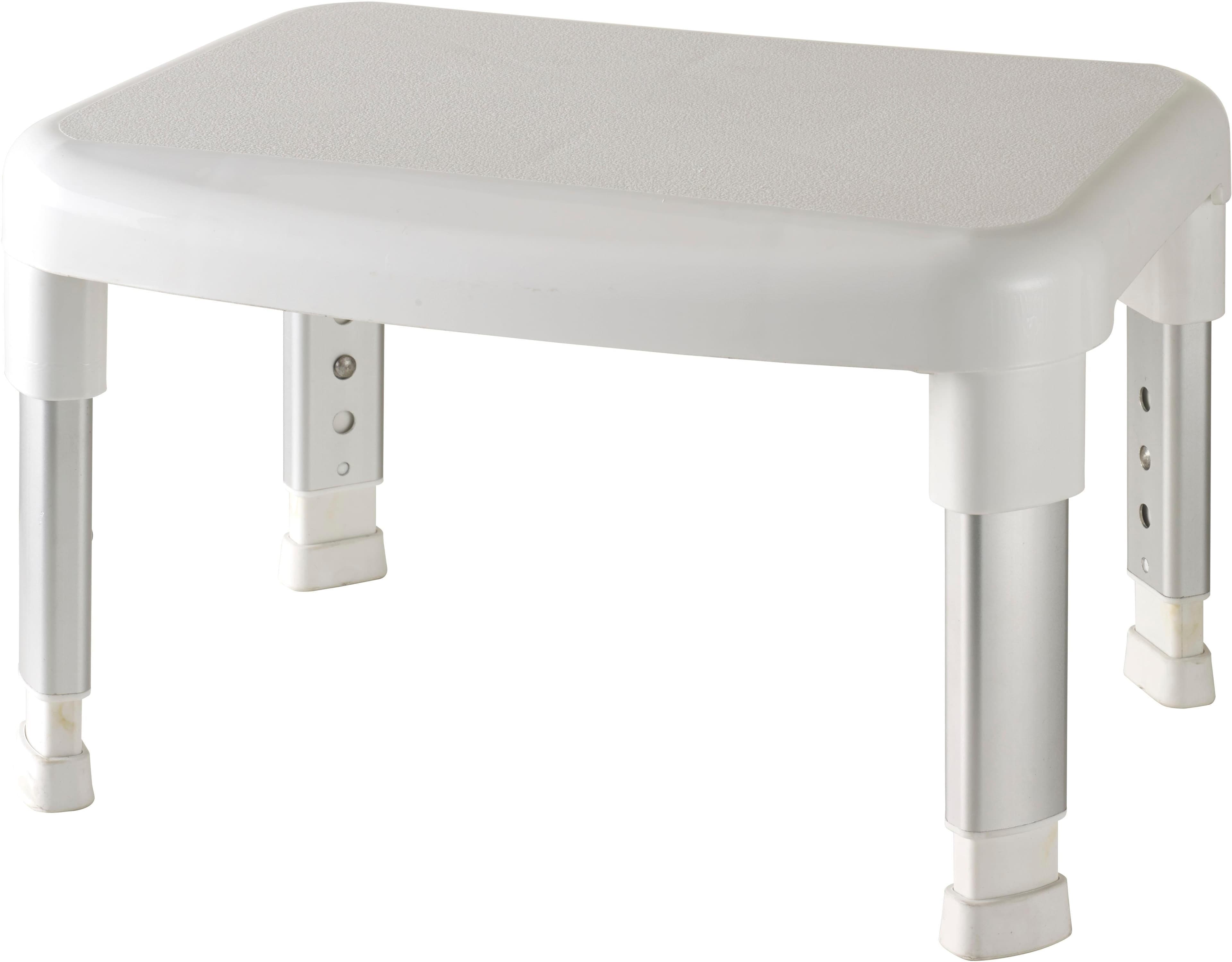 Bad-Stufe BISCHOF Big Step Weiß/Silberfarben Einstiegshilfe