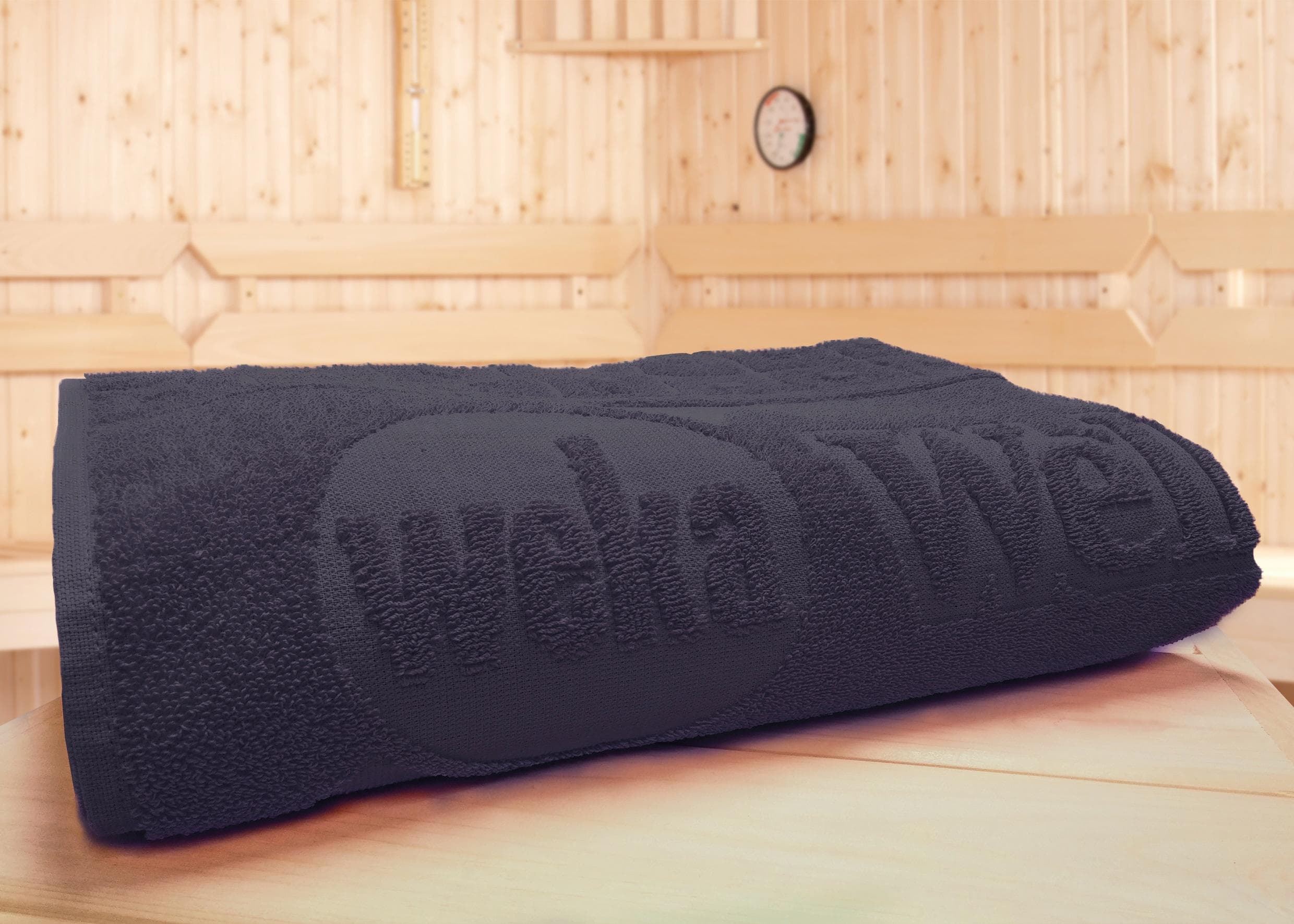 WEKA Anthrazit Saunatuch Walkfrottee - Extra Kuschelig