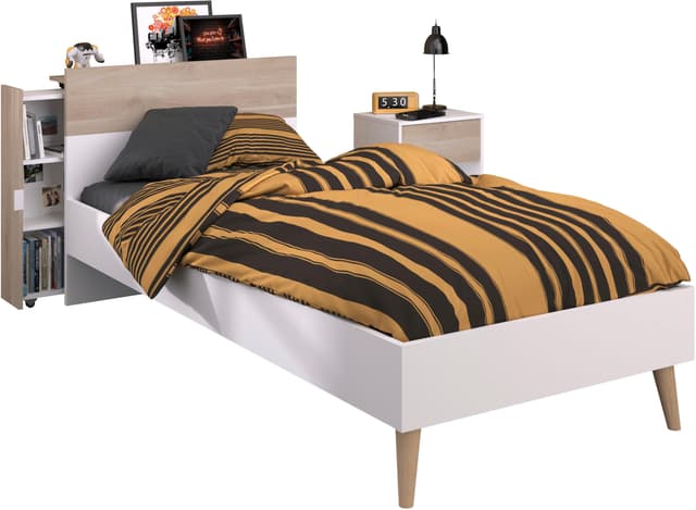 Parisot Kinderzimmer-Set 3-teilig Aalborg 7 Weiß Japanische Eiche