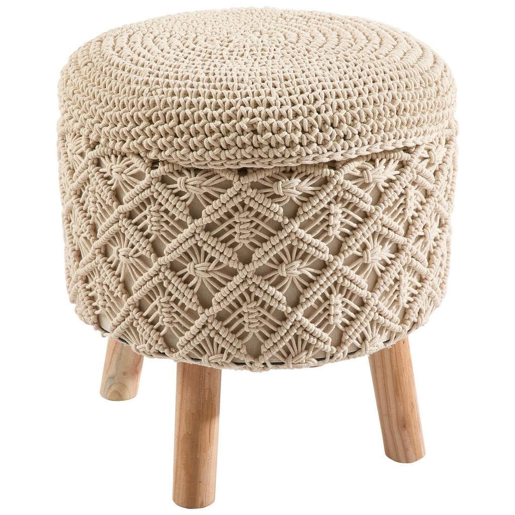 Linea Natura Pouf Dekodiamanten Natur