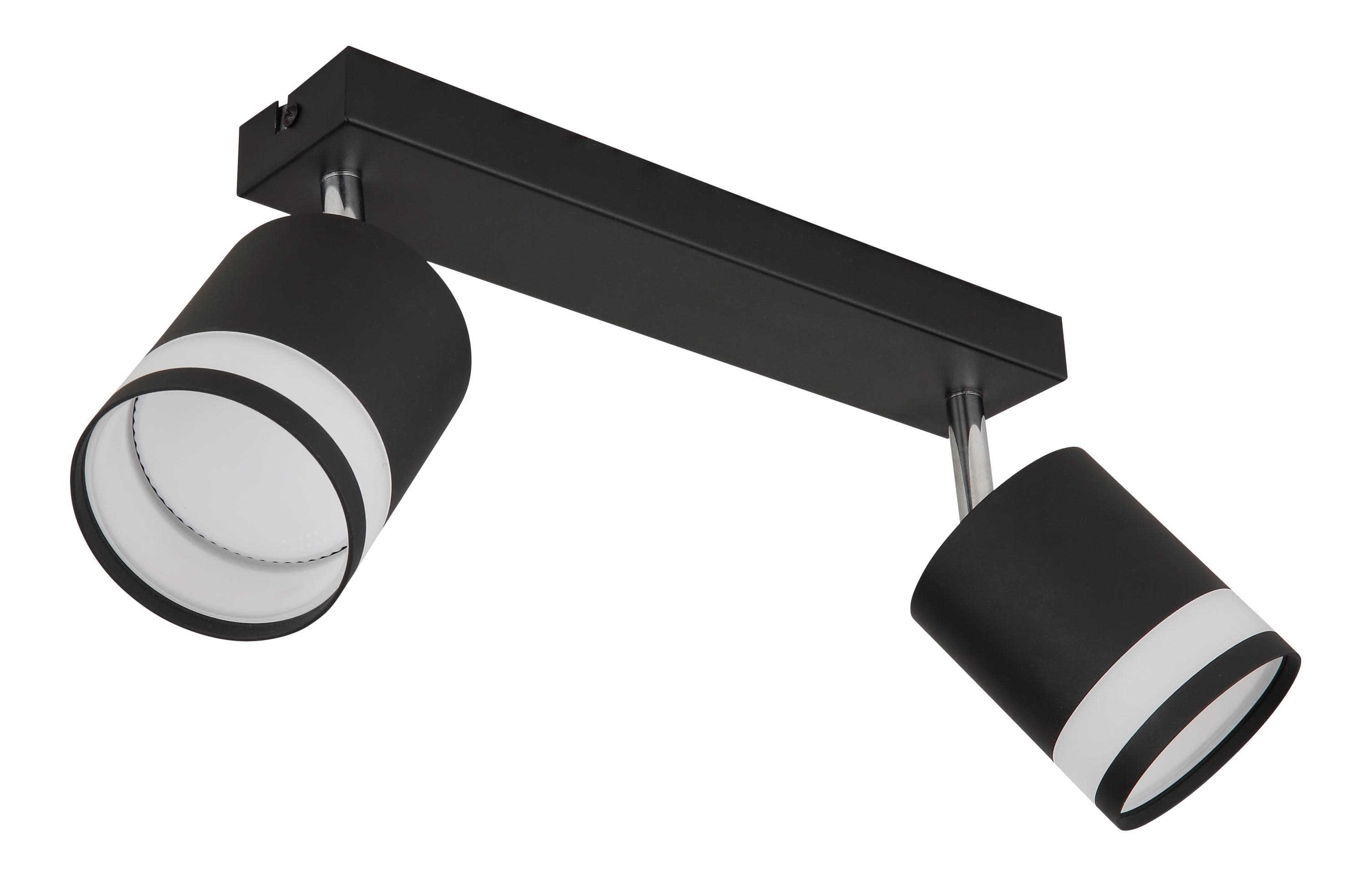 Strahler LUCERO Schwarz Metall Kunststoff opal