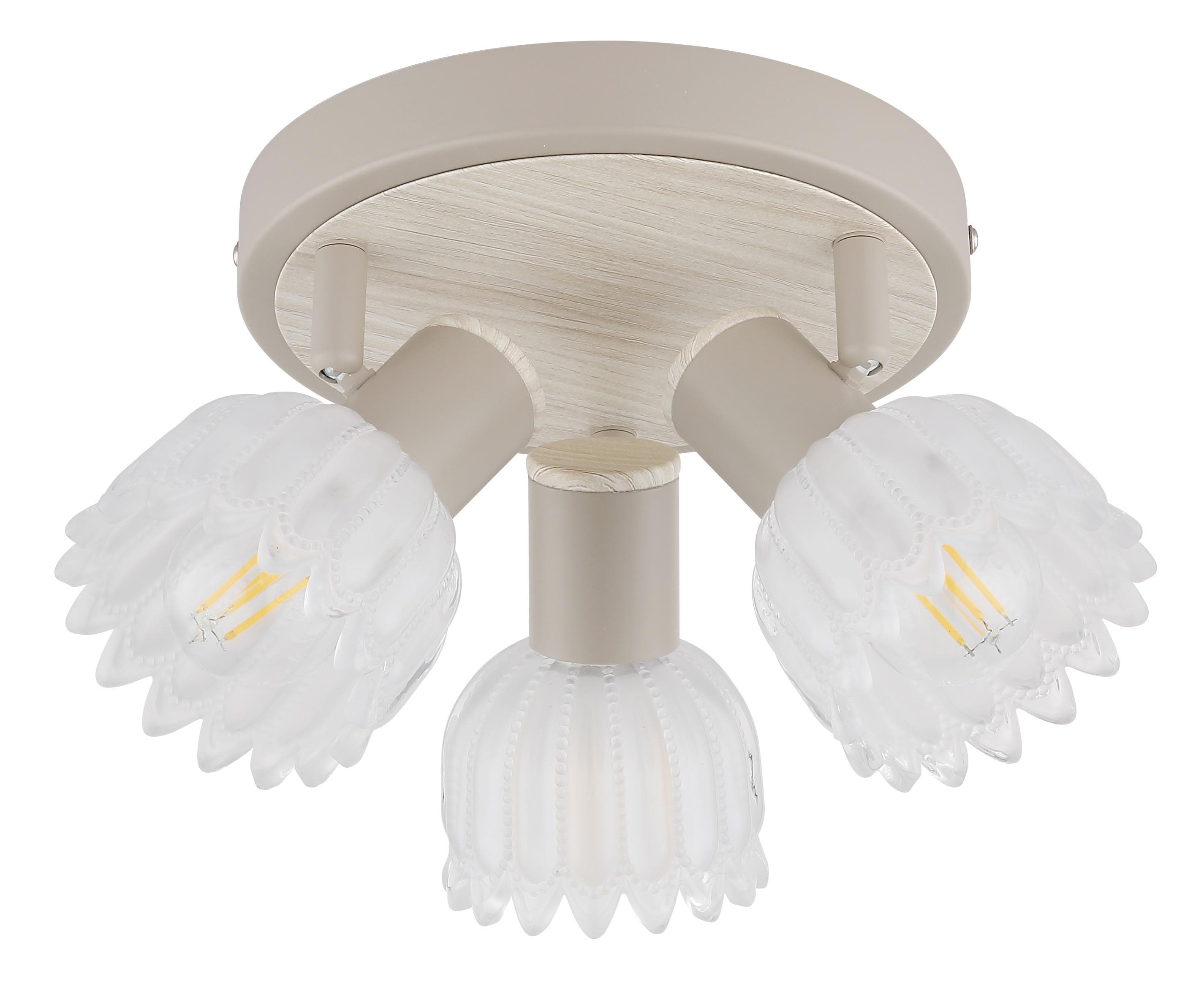 GLOBO Lighting Strahler PLANTA Sandfarben Matt Metall