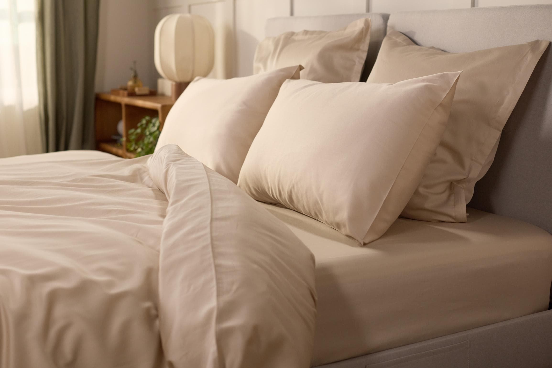 Emma Premium+ Kopfkissenbezug 80x80 Beige