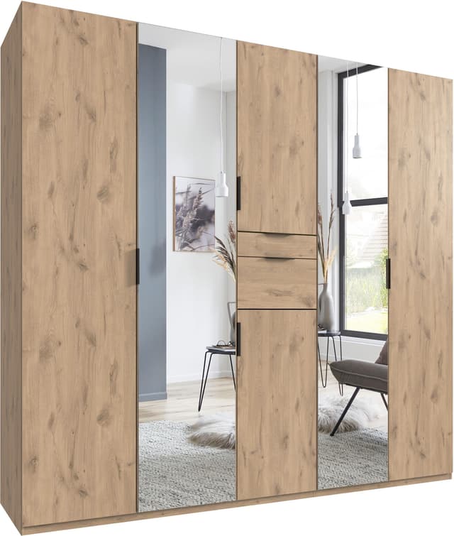 Drehtürenschrank Moldau mit integriertem Zubehör