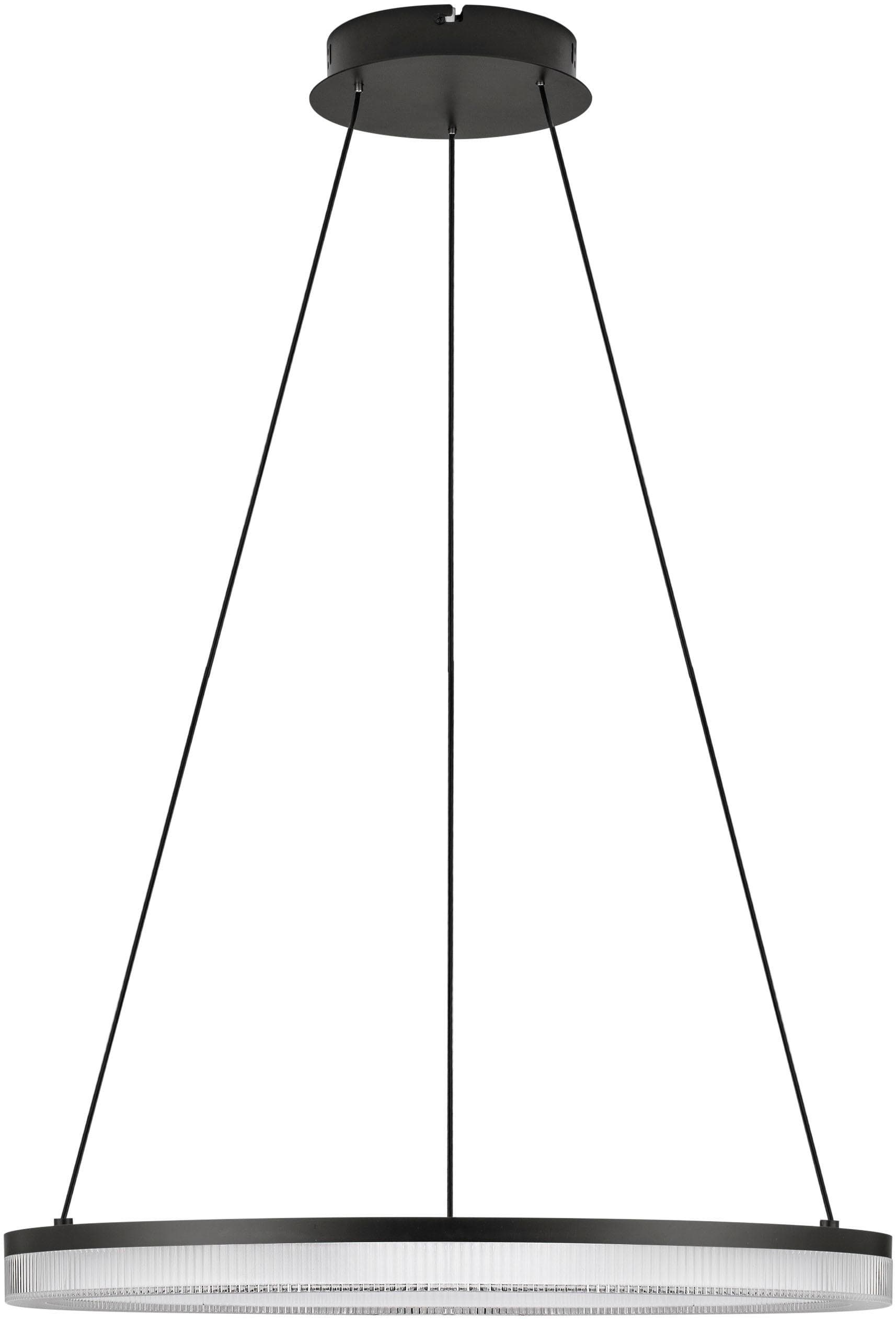 NOVA LUCE Pendelleuchte LONELA Schwarz LED