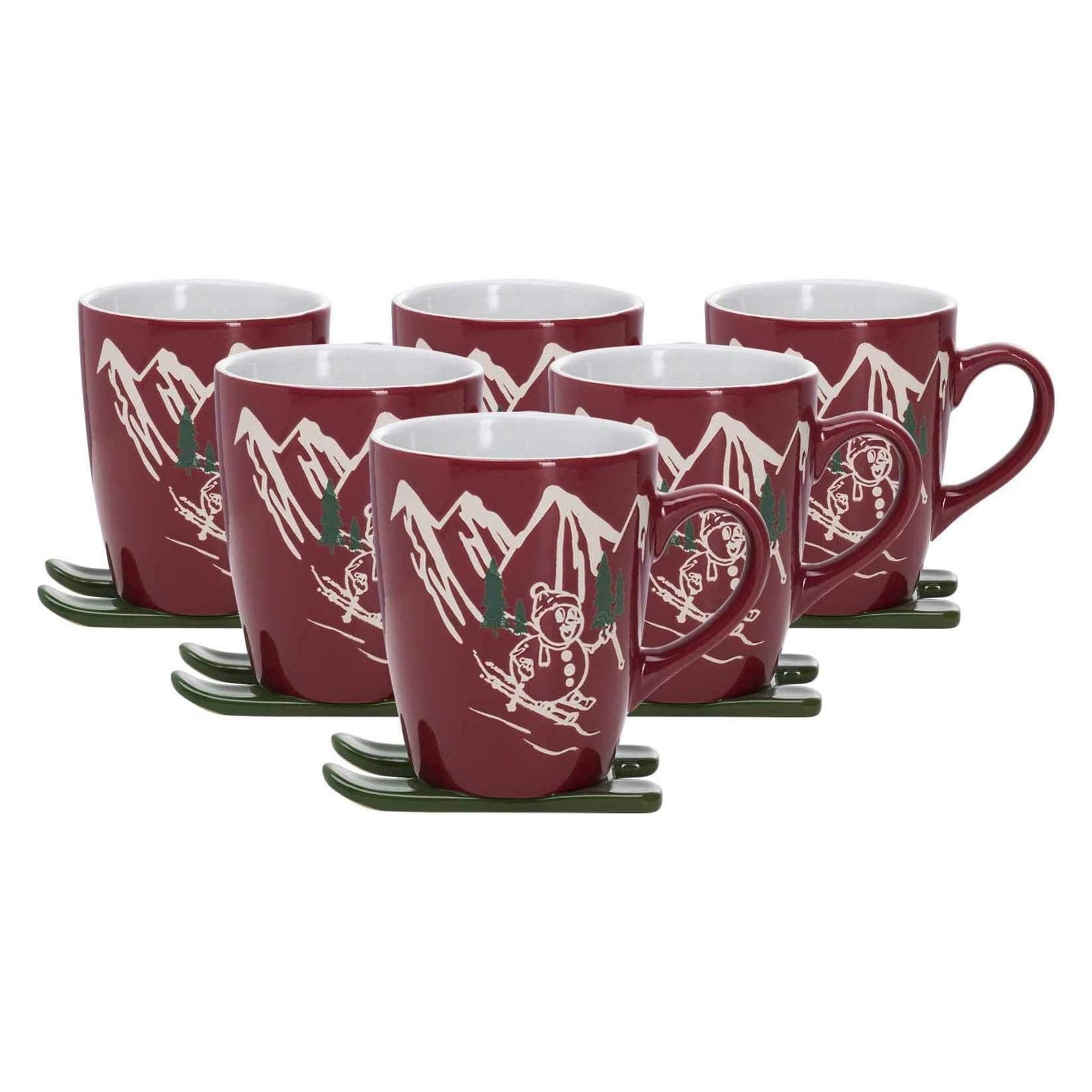 Ritzenhoff & Breker Kaffeebecher Aspen 340 ml 6er Set Rot