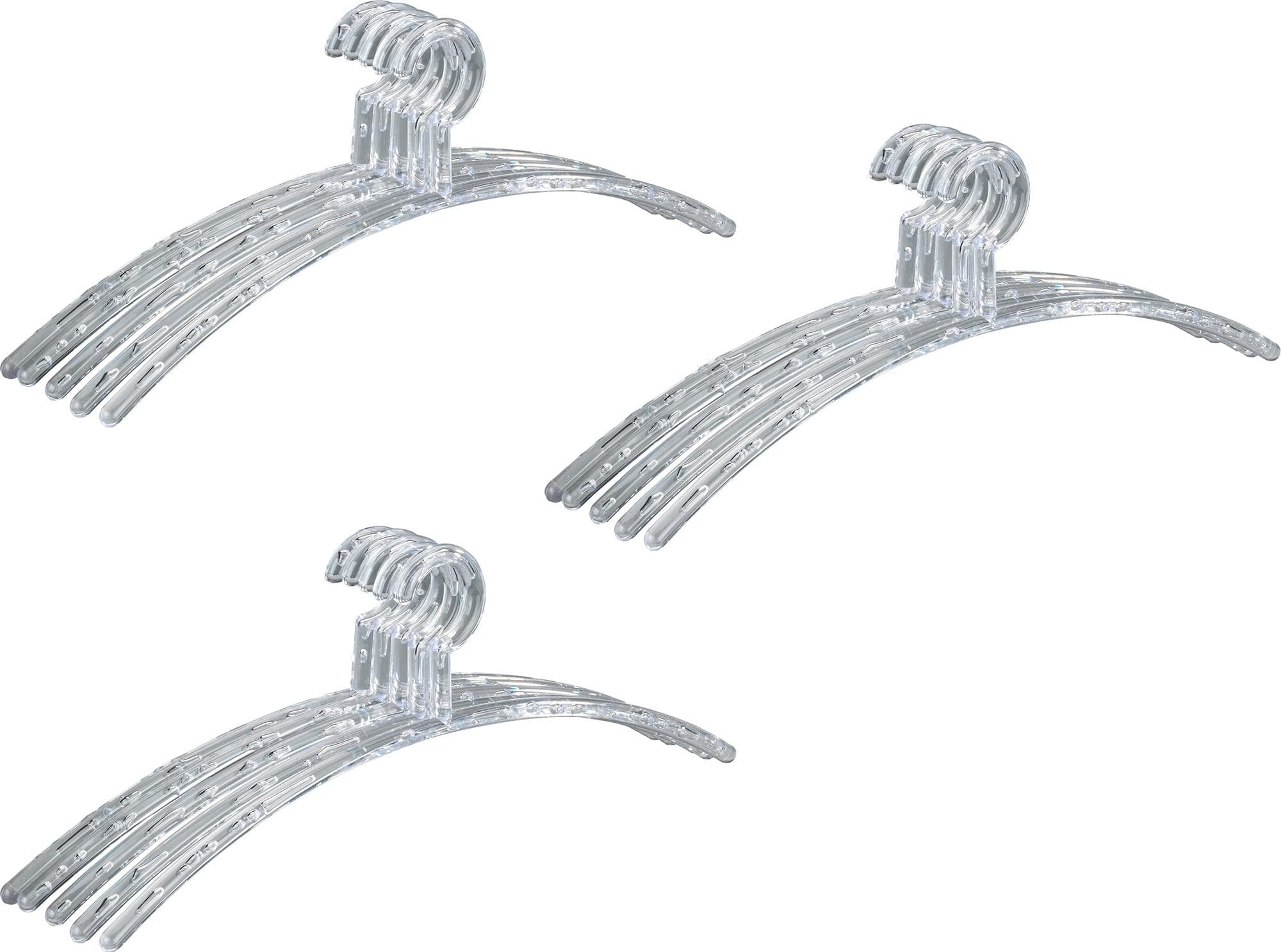 WENKO Kleiderbügel Bubble: Kunststoff, Bubbel-Optik, Weiß, 15er Set