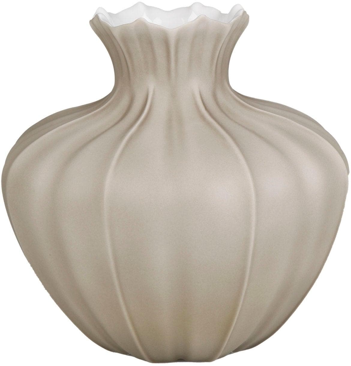 GOEBEL Vase Bahar Grau Porzellan Tischvase