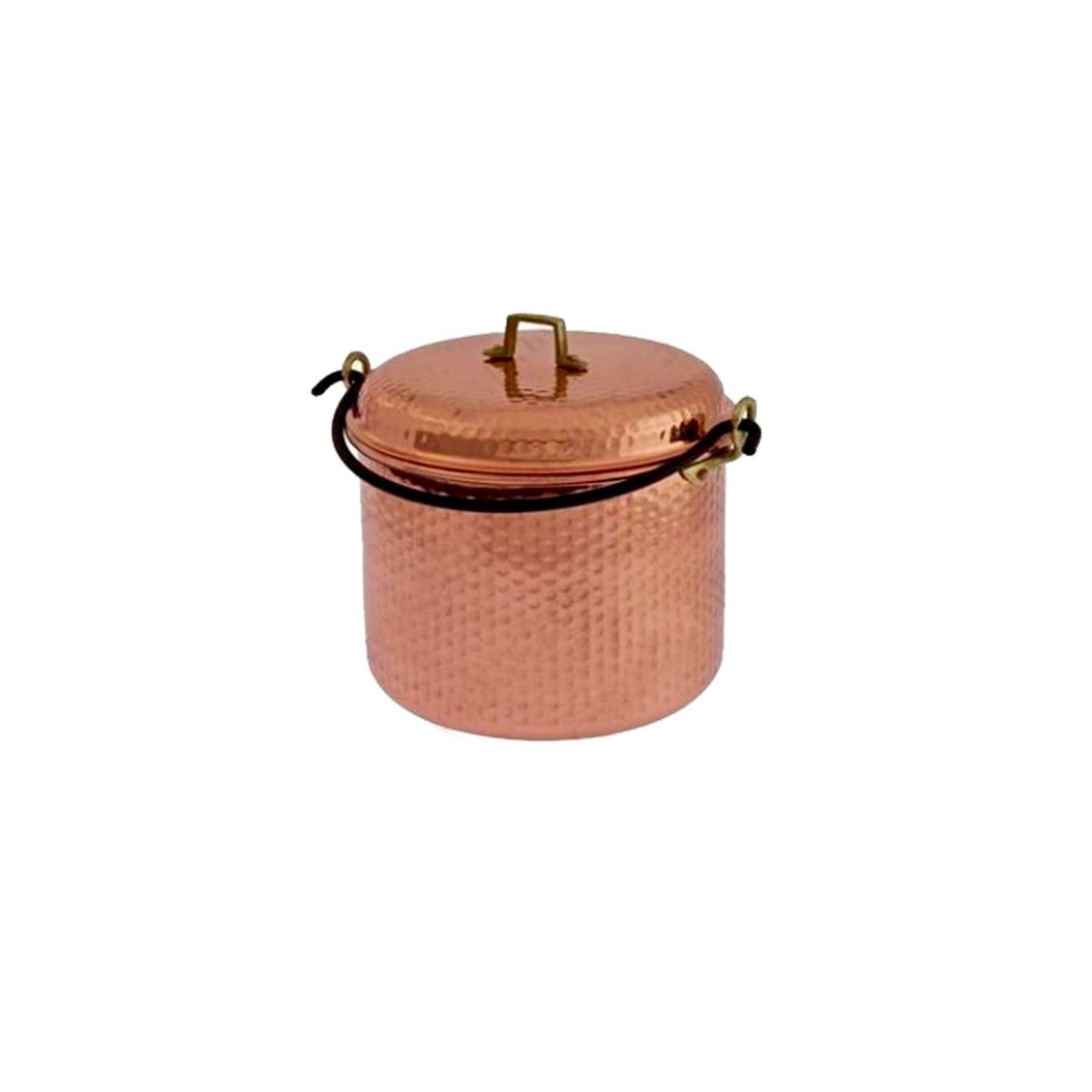 ich-zapfe Kupfertöpfe Gehämmert Mit Eisenbogen 28 cm