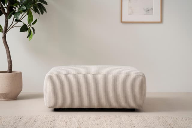 INOSIGN Polsterhocker Torge Beige Cord