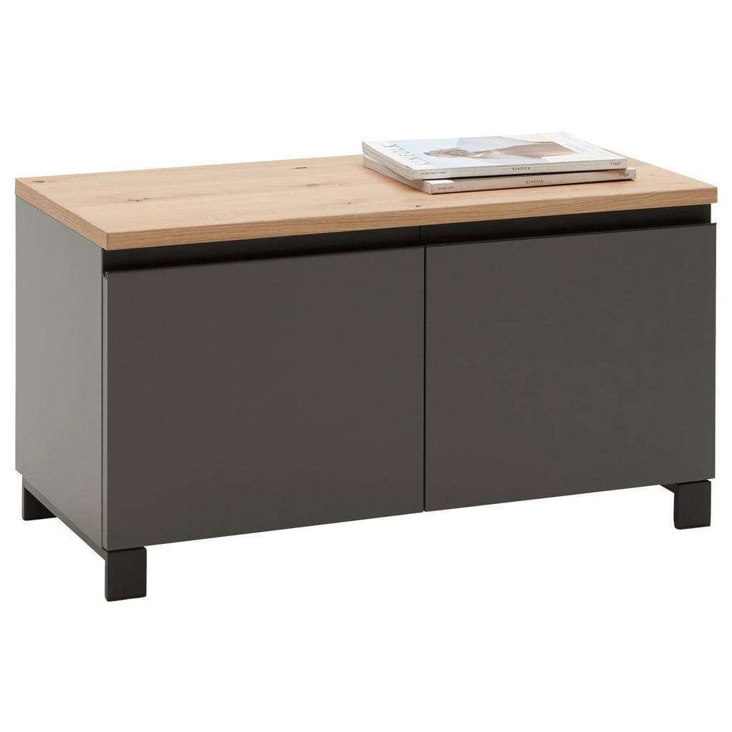 Dieter Knoll Garderobenbank Grau Balkeneiche furniert