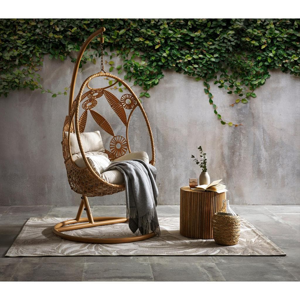 Ambia Garden Hängesessel Grau Kunststoffgeflecht