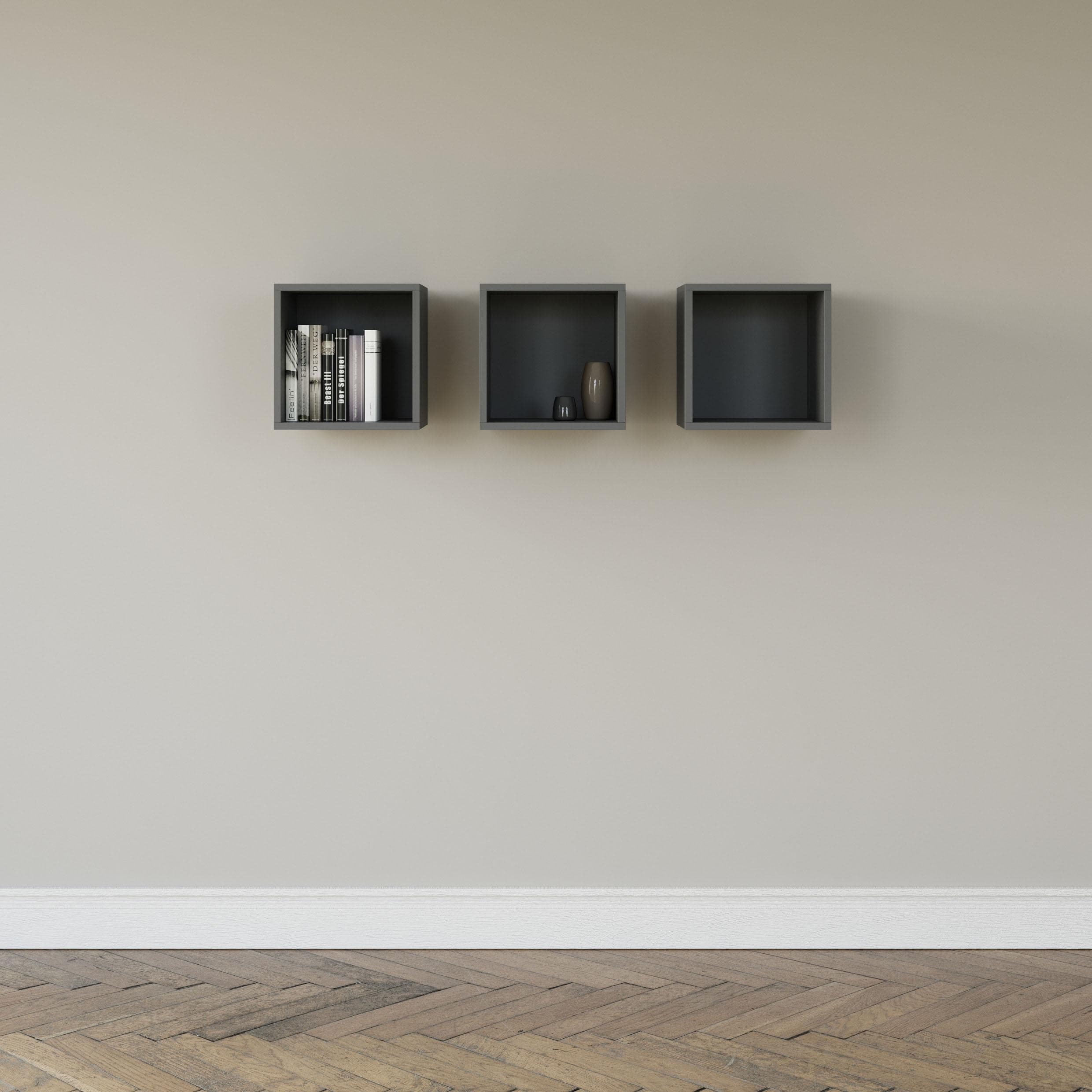 Hängeregal Chicago Anthrazit Matt Musterring