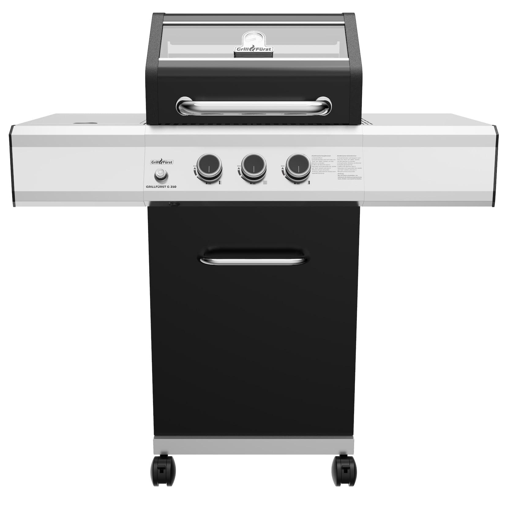 Grillfürst G210G 2-Brenner Gasgrill mit Gusseisen Rosten