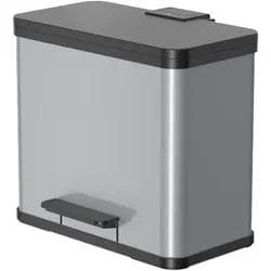 Hailo Öko duo Plus L Tret-Mülltrenner 17 + 9 Liter Grau