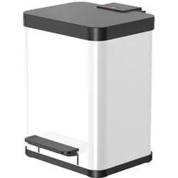 Hailo Öko duo Plus M Tret-Mülltrenner 2x9 ltr Weiß