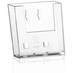 Wand-Prospekthalter, Flyerhalter DIN A6 mit Standfuß AB1