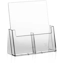 Tisch-Prospekthalter 2x DIN lang nebeneinander