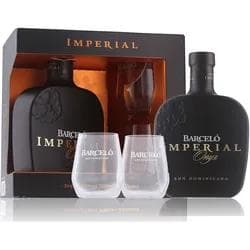 Barceló Imperial Onyx Rum 38% Vol. 0,7l in Geschenkbox mit 2 Gläsern