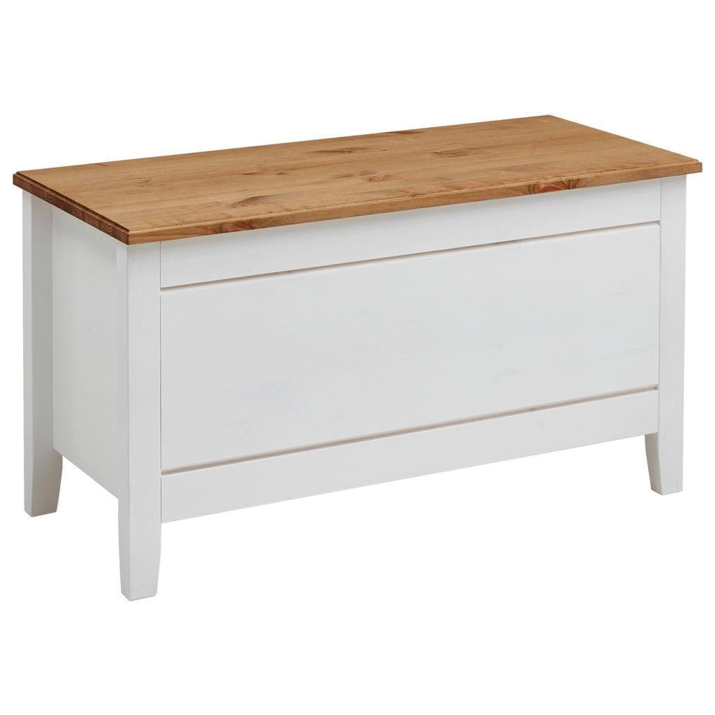 Boxxx Bettbank Weiß Kiefer Massiv Wohnzimmer Hocker Sitzhocker