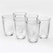 Trinkglas-Set SLOT - 6 Stück, 390ml, Glas, klar