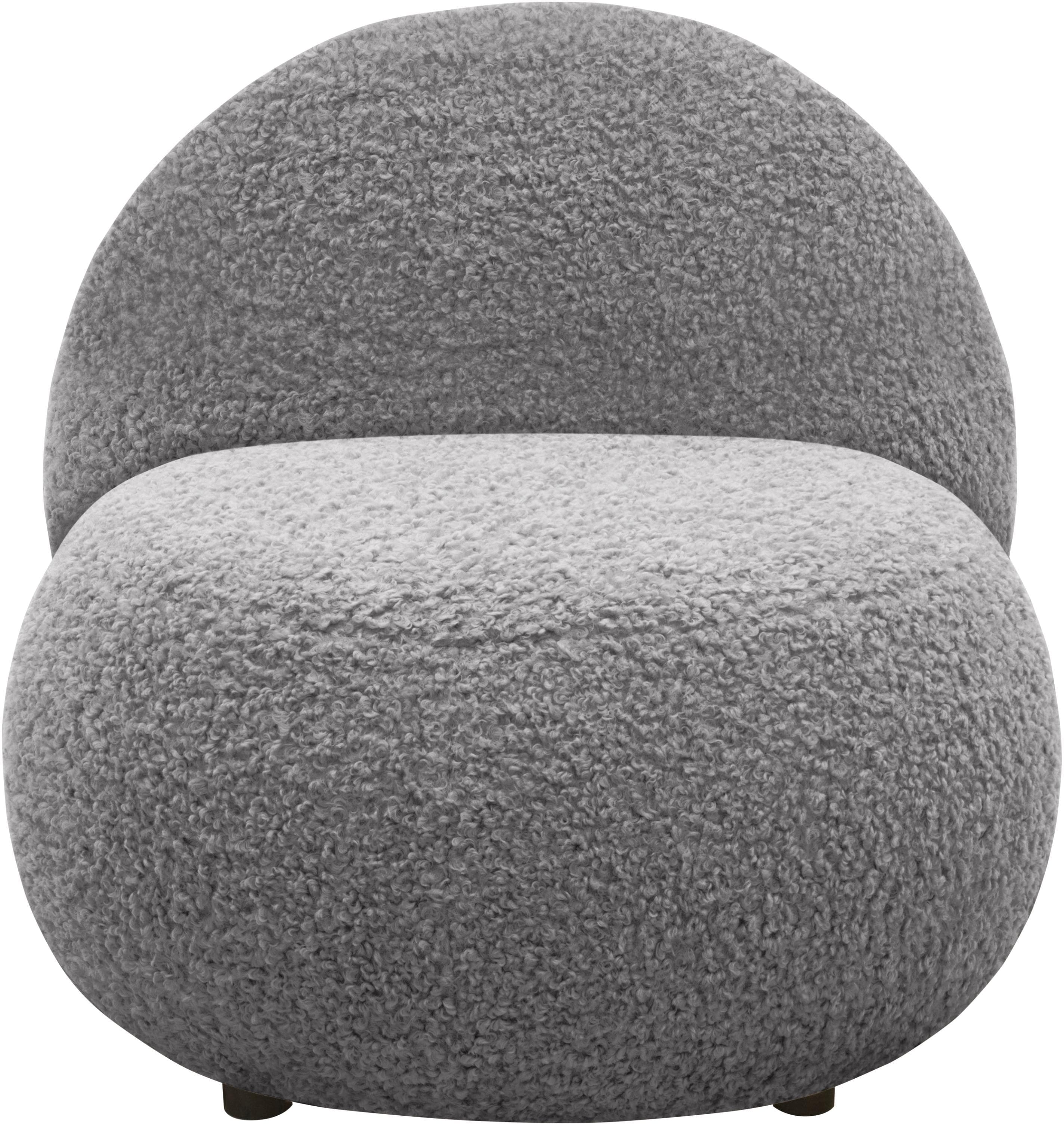 Bouclé- oder Fell Cocktailsessel - Mithras II - Kurze Lieferzeit