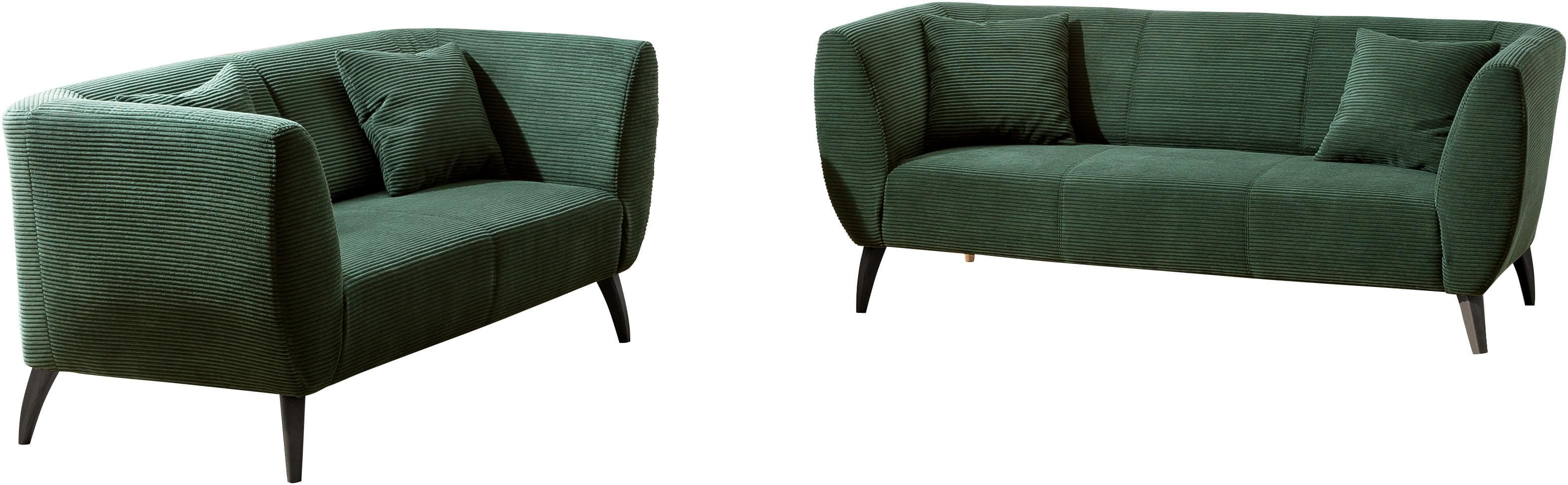 INOSIGN Polstergarnitur Colori, (Set, 2-tlg., 3-Sitzer und 2-Sitzer), auch als Loveseat erhältlich