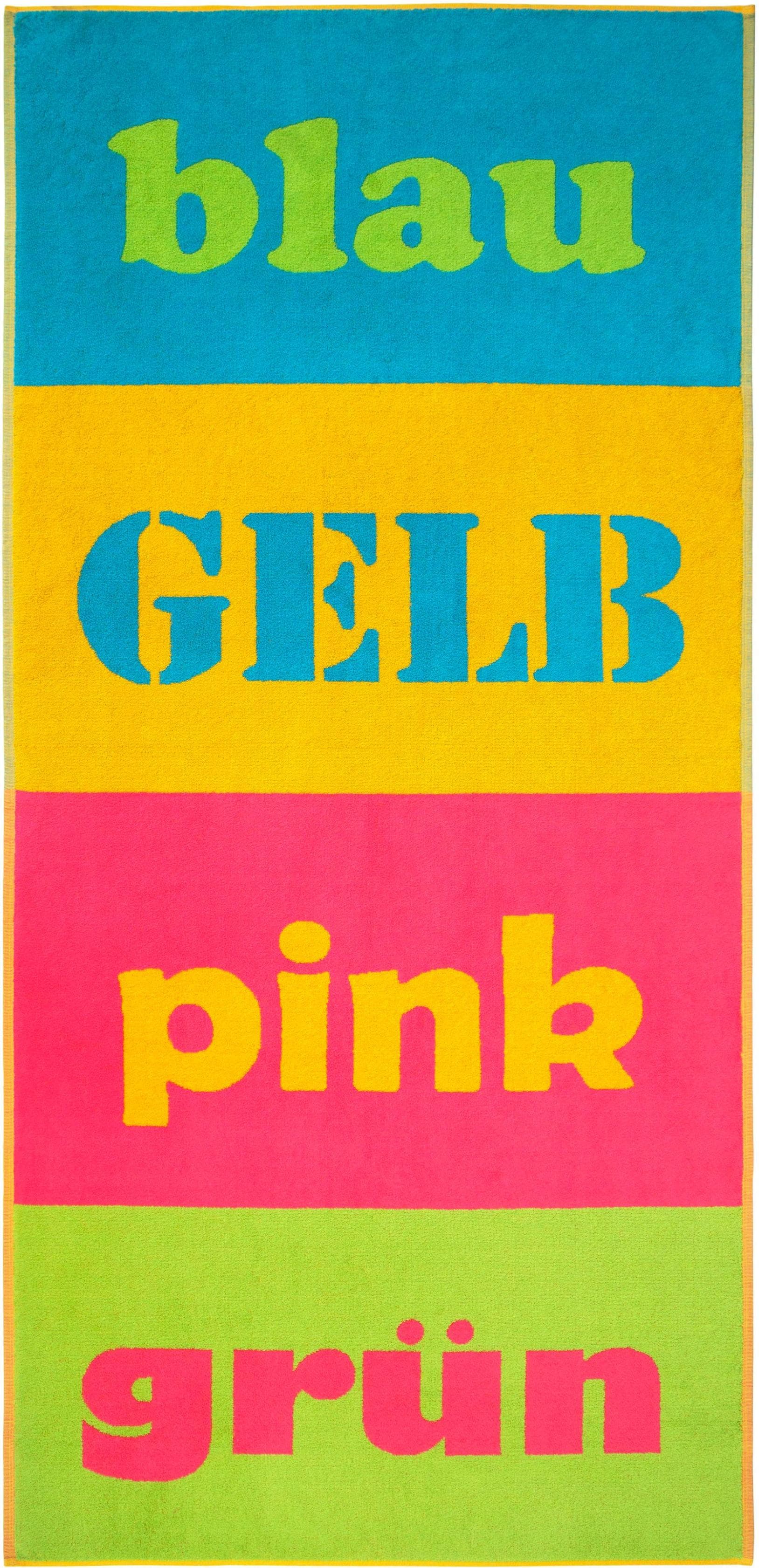 Dyckhoff Strandtuch Colours: Modisches Liegetuch aus 100% Baumwolle