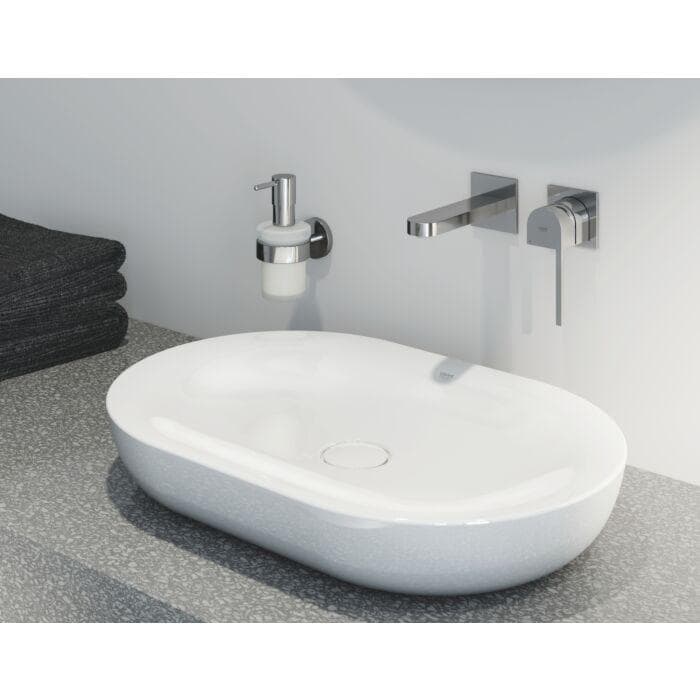 Grohe Plus Fertigmontageset Waschtischarmatur 2-Loch Wandmontage Chrom