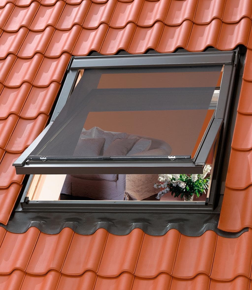 VELUX Hitzeschutz-Markise MHL 200 5060 Schwarz Aluminium Polyester