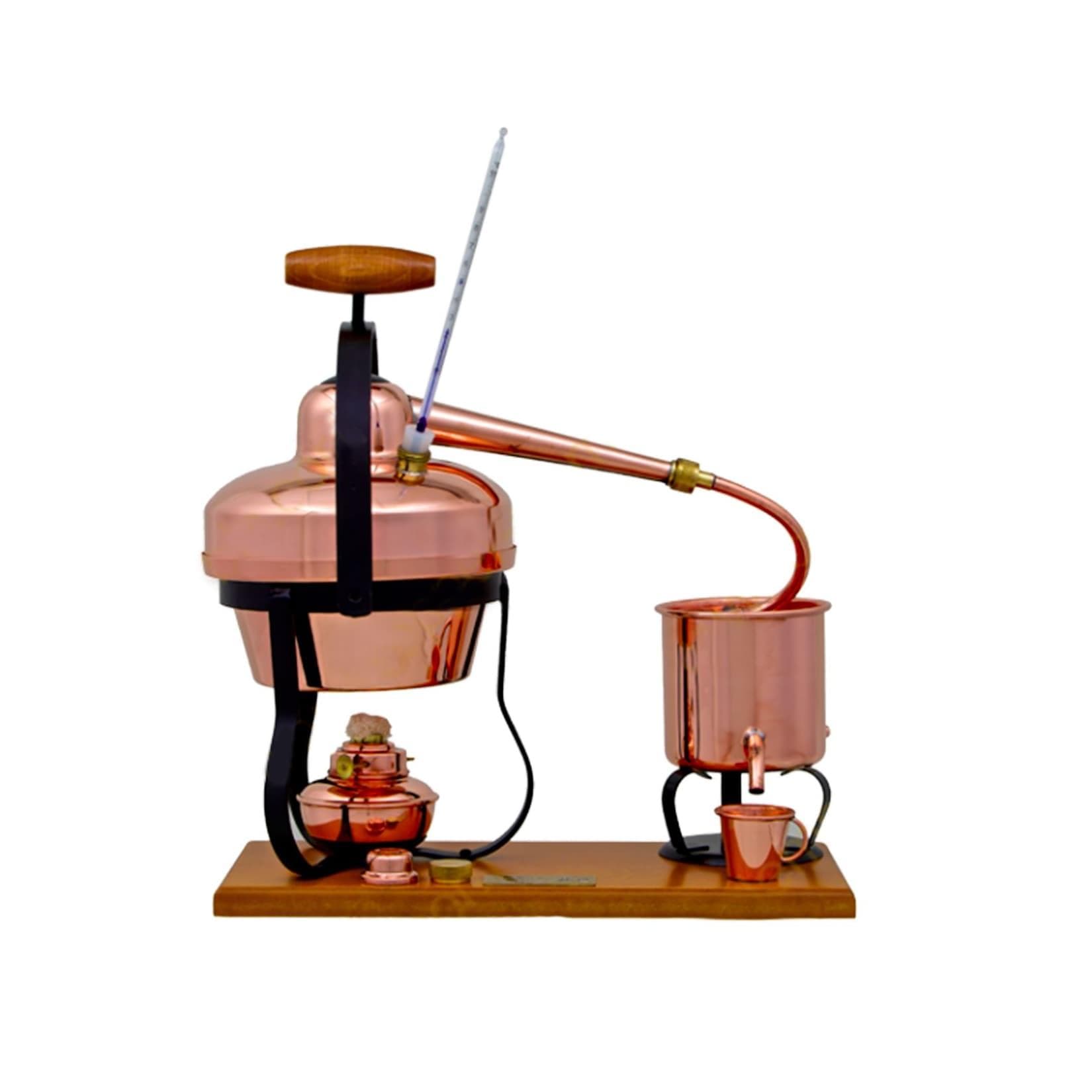 ich-zapfe Destille 1,25 Liter mit Spiritusbrenner und Thermometer