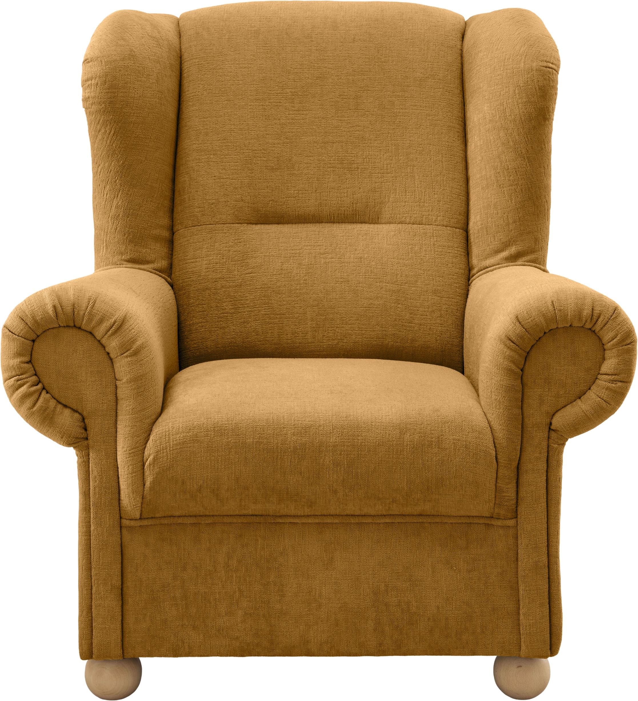 Goldener Ohrensessel im Landhausstil