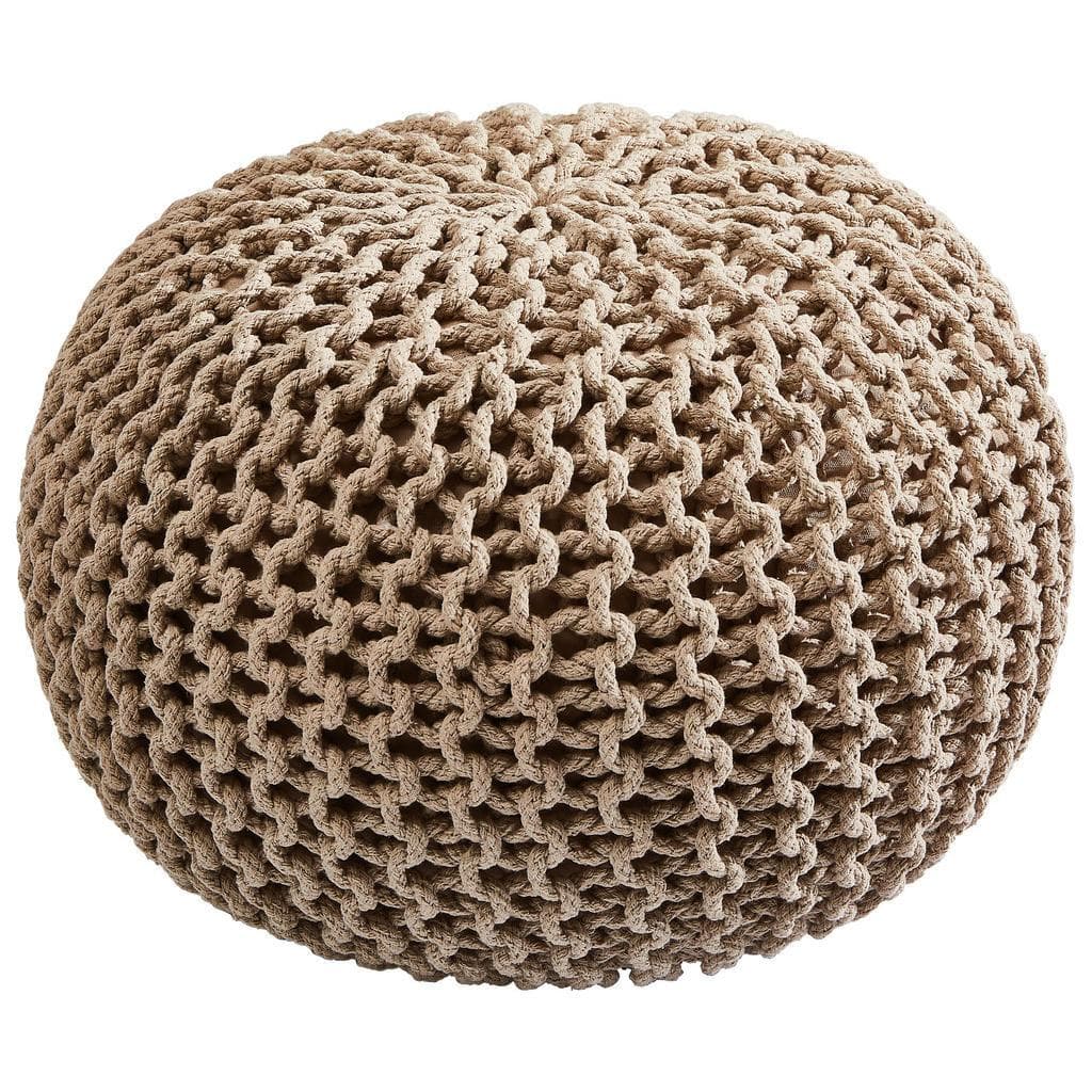 Linea Natura Pouf Beige Textil