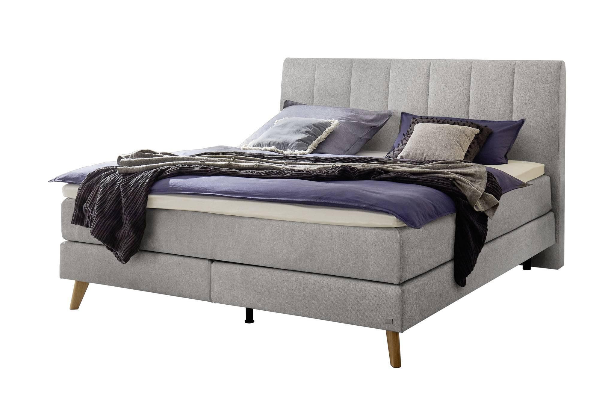 Boxspringbett HASENA FERNANDA mit Glamour-Top und Tonnen-Taschenfederkern-Matratze