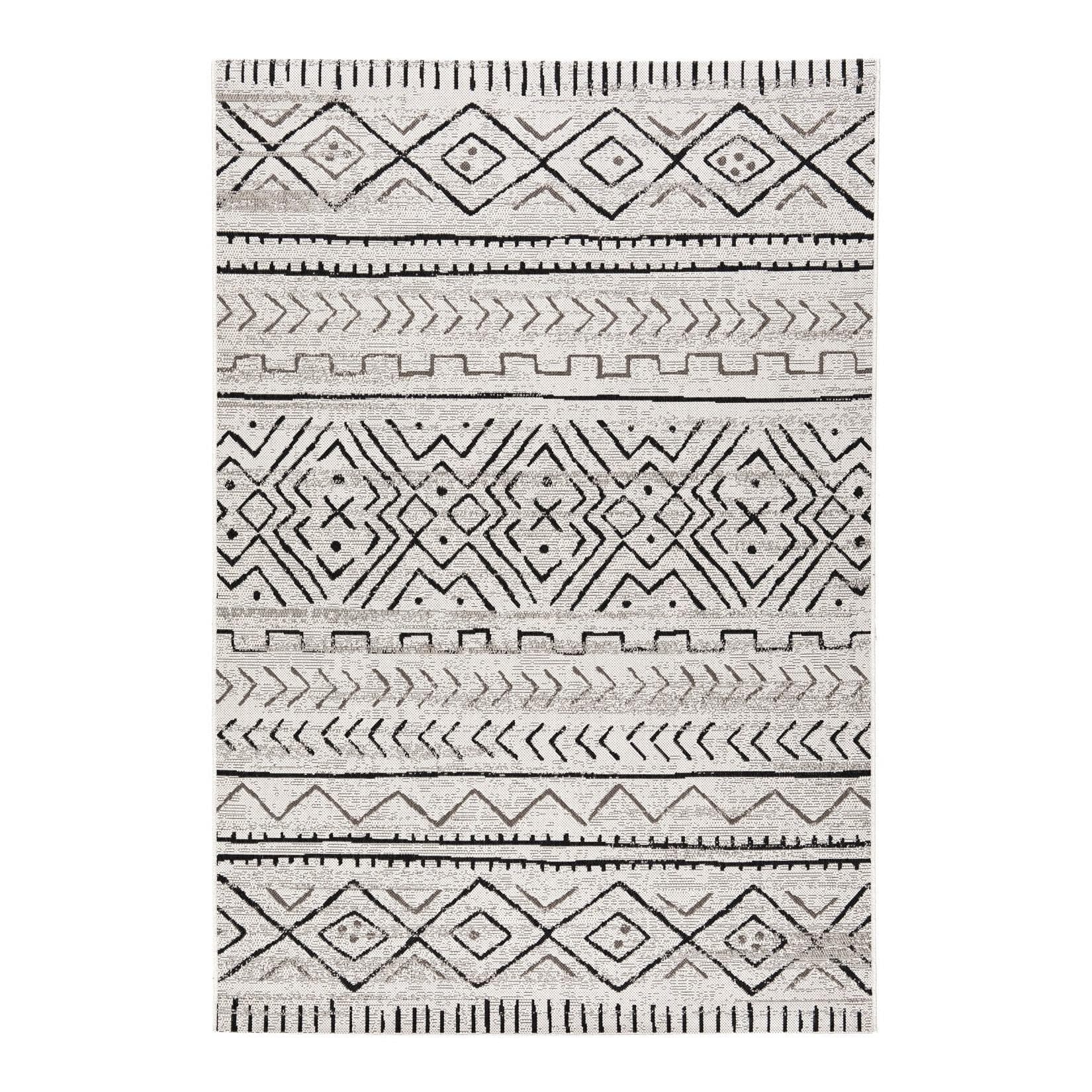 Karat Outdoorteppich Aztec Grau Polypropylen